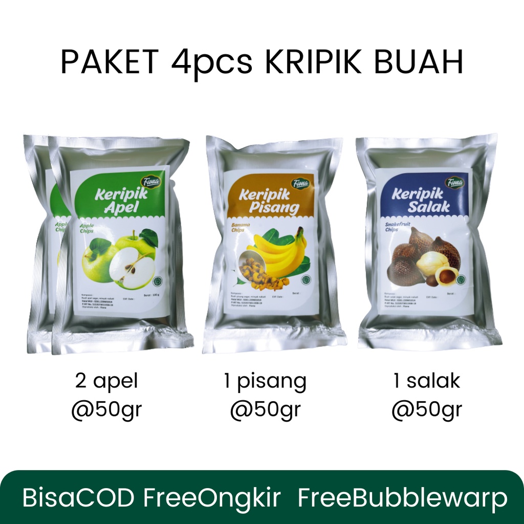 Paket Keripik Fiona 4 pcs