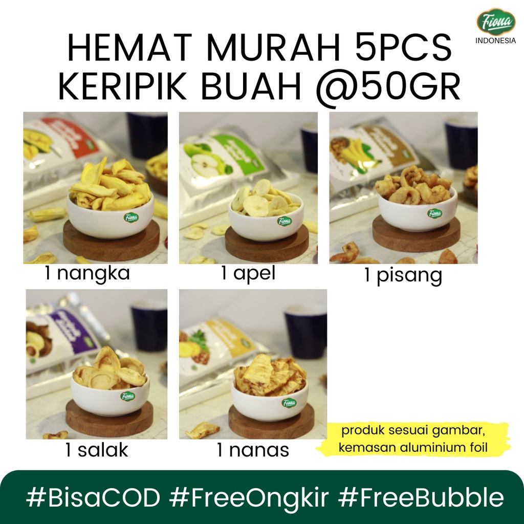 Paket Keripik Fiona 5 pcs