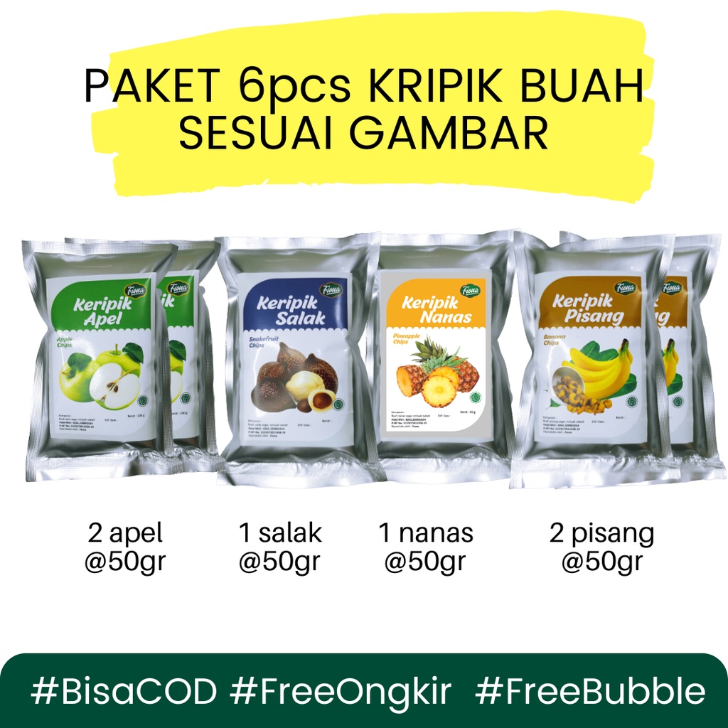Paket Keripik Fiona 6 pcs