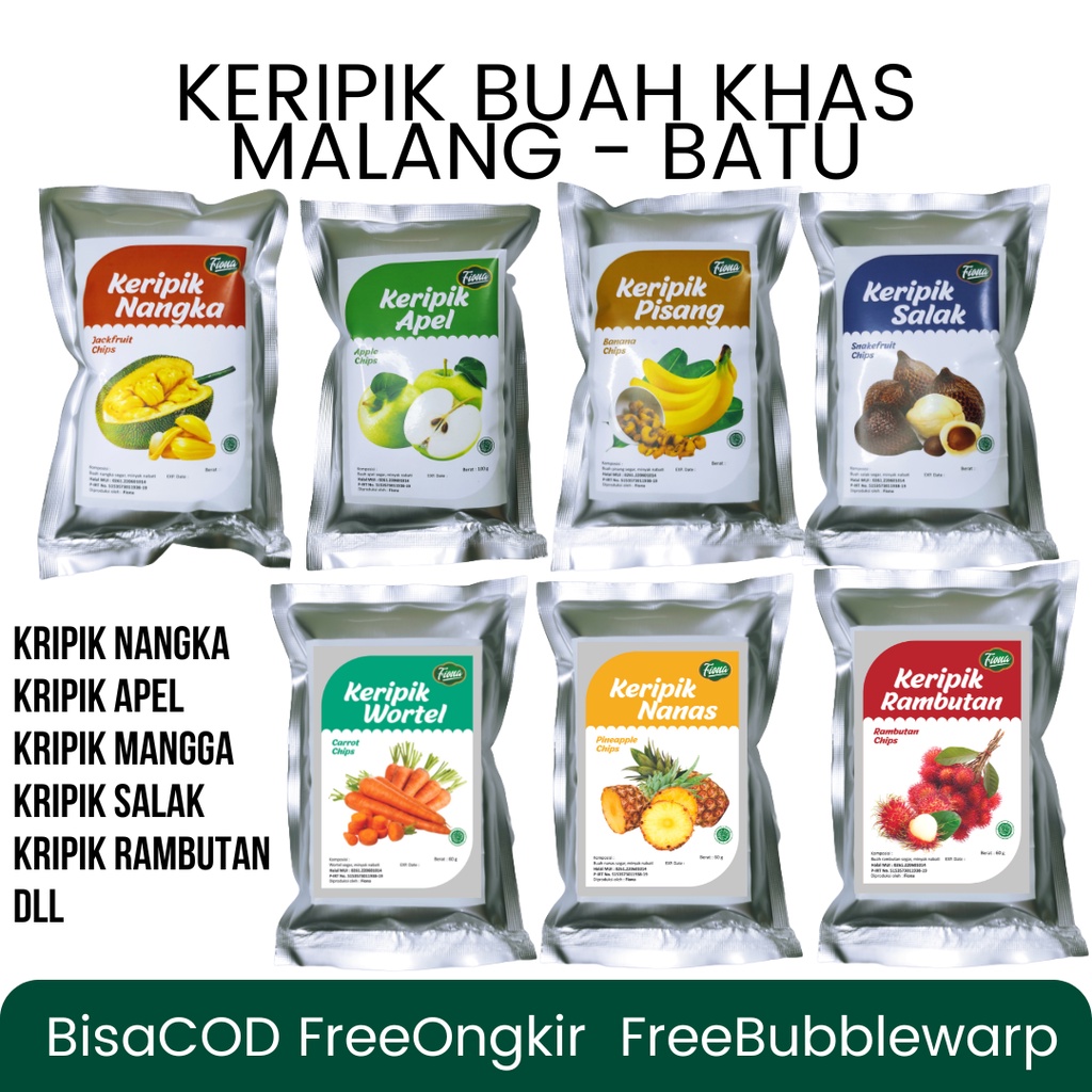 Paket Keripik buah Vita 50 gr