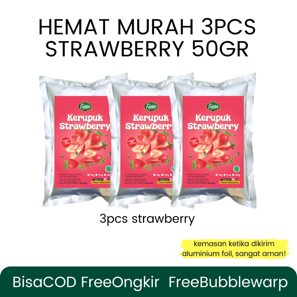 Paket Kerupuk Fiona 3 pcs