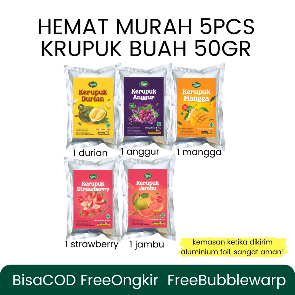 Paket Kerupuk Fiona 5 pcs