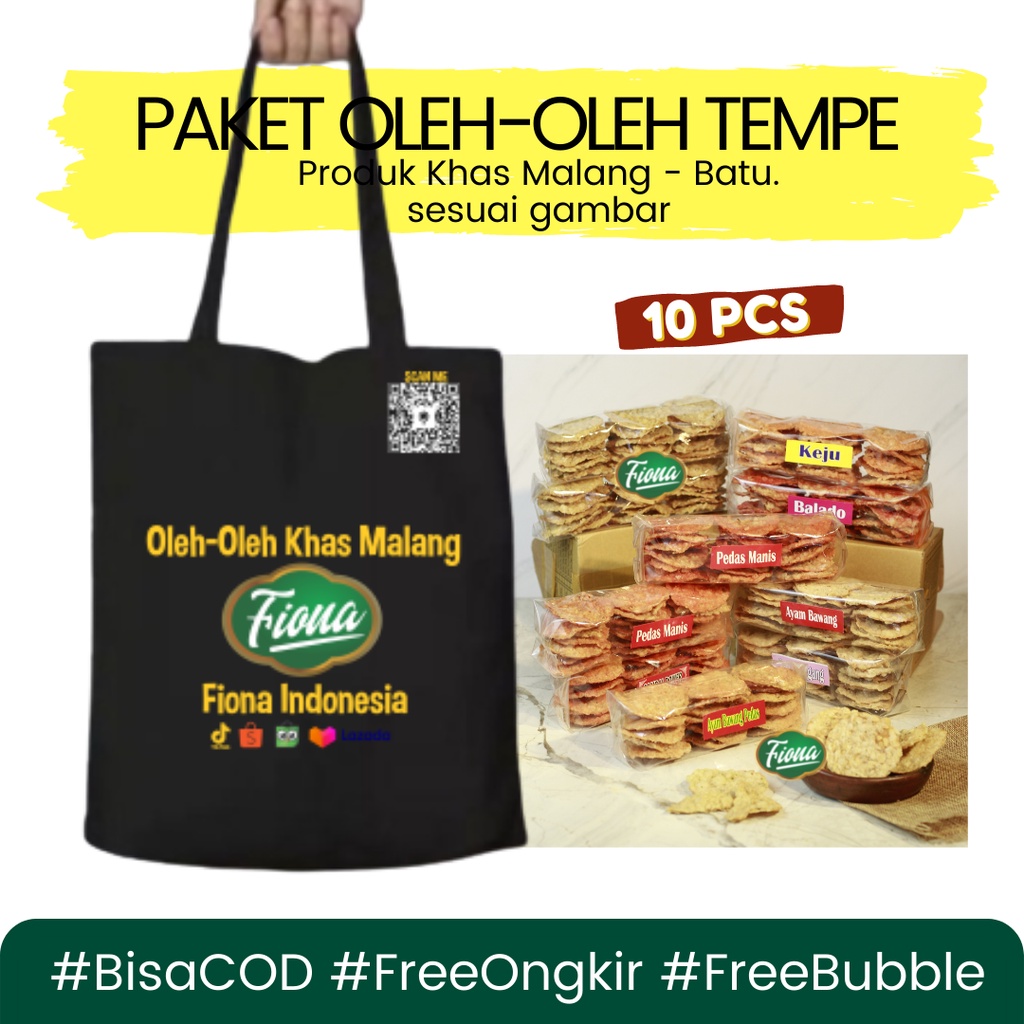 Paket Oleh-Oleh Keripik Tempe 100 gr